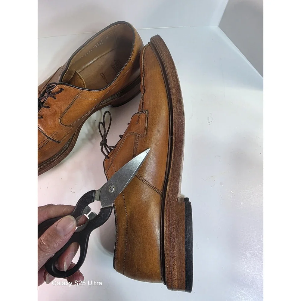 Allen Edmonds Hillcrest Men's Dress‎ Shoes Size 11 D Leather Walnut Brown